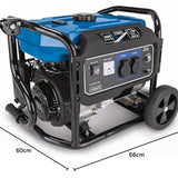Scheppach SG3200x Generator Stromgenerator Stromerzeuger Notstromaggregat 2800 Watt | 6 PS Leistung | 15L Tank | 212 cm³ 4-Takt-Motor | 2x 230V Steckdose | inkl. Griff & Fahrvorrichtung