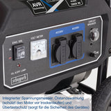 Scheppach SG3200x Generator Stromgenerator Stromerzeuger Notstromaggregat 2800 Watt | 6 PS Leistung | 15L Tank | 212 cm³ 4-Takt-Motor | 2x 230V Steckdose | inkl. Griff & Fahrvorrichtung
